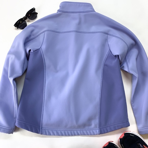 LL Bean Black Soft Shell Jacket 100% Nylon Fleece Lined Water Resistant - Picture 3 of 11